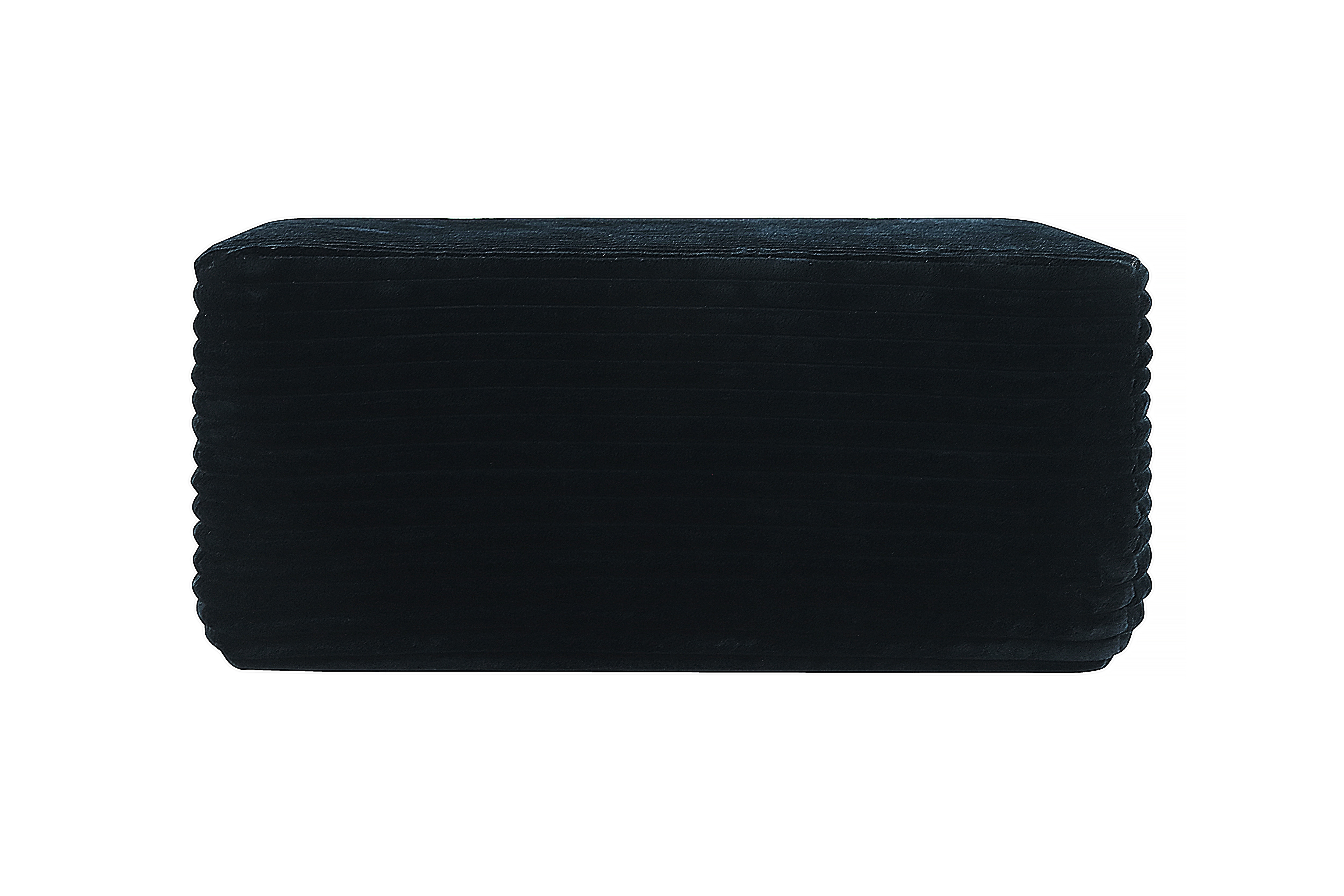 OTTOMAN-PLUSH-BLACK-It Can Be Used As A Coffee Table, A Footstool, Paired With An L-shaped Sofa, Or For Main Living Room Use._maomaolike.com